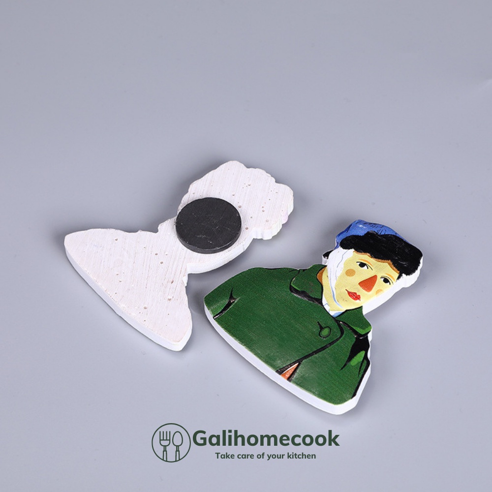Nam châm hít dán dính trang trí tủ lạnh hình chân dung| Galihomecook