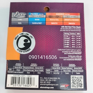 Bộ dây đàn EliXir Acoutics cao cấp