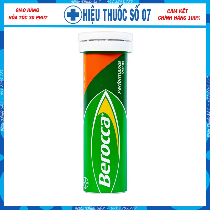 Viên uống Berocca Performance tuýp 10 viên - Bổ sung năng lượng và tăng cường sự tập trung, giúp cơ thể khỏe mạnh