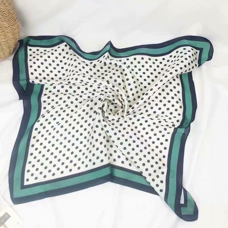 Khăn Choàng Cổ Lụa In Hình Vuông 70CM(27.5*27.5 Inches) WJ1026-85