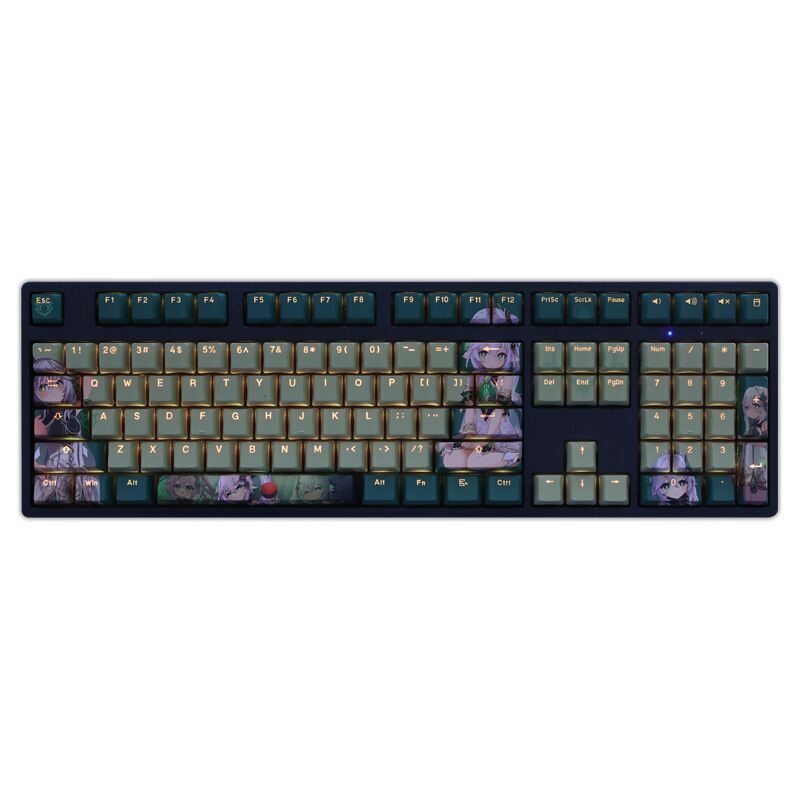 Nahida Keycaps Cherry Profile Genshin Impact Anime PBT Dye Sub Bàn phím cơ học Keycap