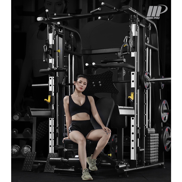 Giàn tạ đa năng M-888P biến thể 35+ bài tập ✅ Giàn tập tạ có squat - đẩy tạ - và rất nhiều bài tập siêu HOT