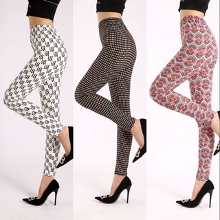 Quần legging mỏng in họa tiết graffiti hàng mới năm 2021 dành cho bạn nữ