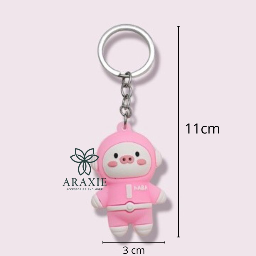 Móc khóa cute, móc khóa anime treo chìa khóa xe máy, túi xách, balo dễ thương Araxie AMK-019