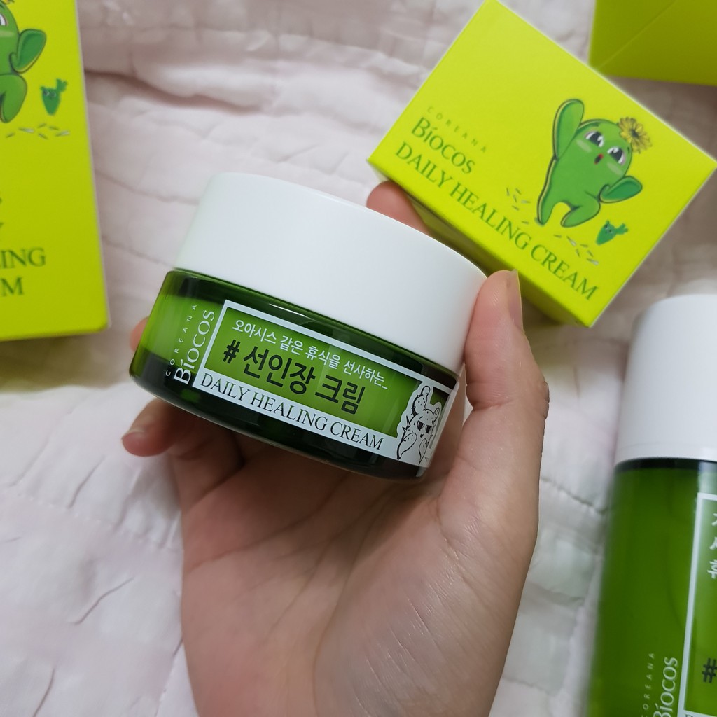 Kem dưỡng ẩm, làm sáng da, chống lão hoá Coreana Biocos Daily Healing Cream 50ml - HAFA BEAUTY