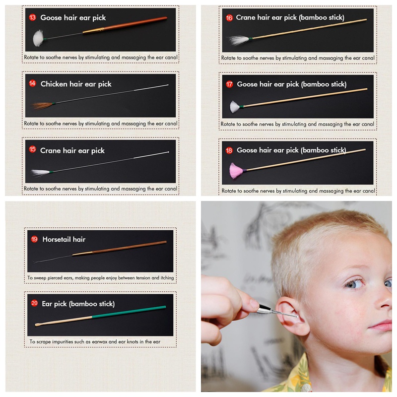 Set 20 Dụng Cụ Lấy Ráy Tai Có Đèn Dạ Quang Tiện Dụng