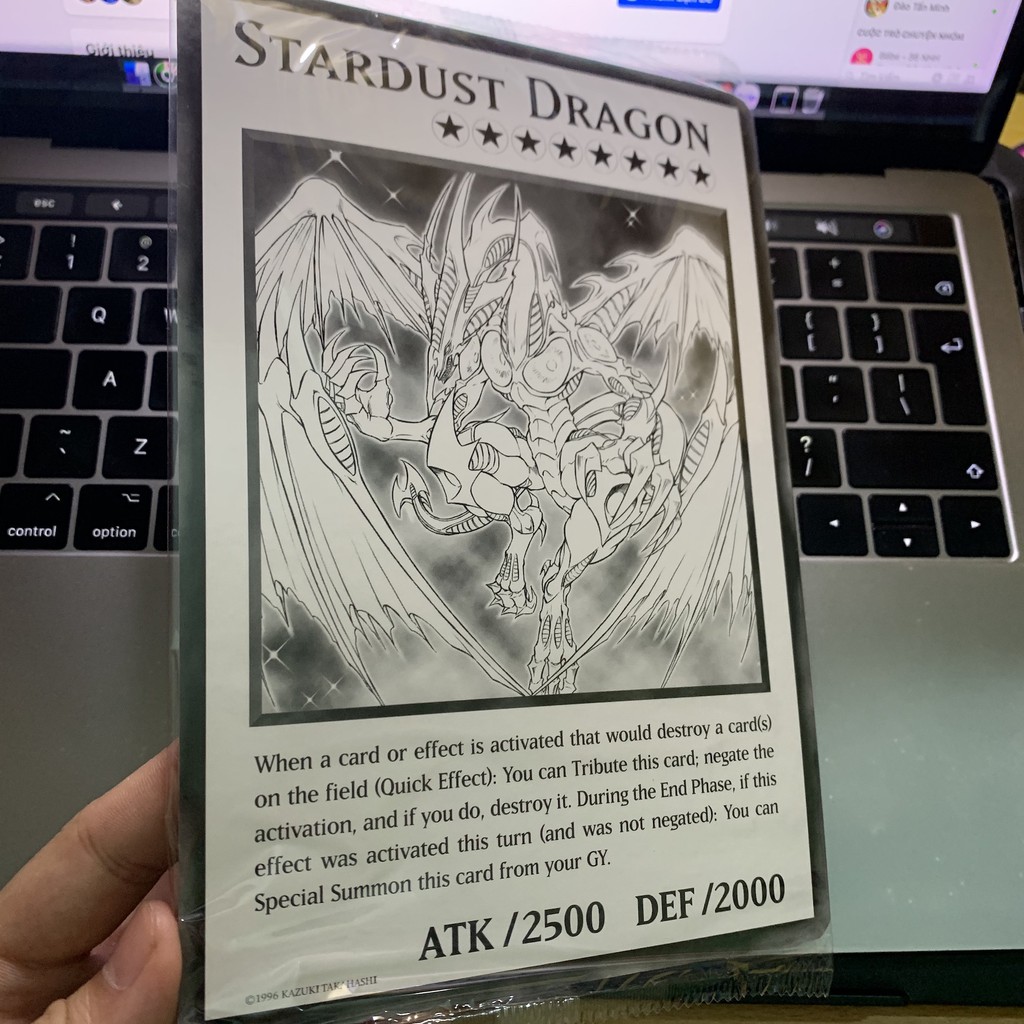 SIÊU ĐẶC BIỆT!!! [Thẻ Bài Yugioh Chính Hãng] Stardust Dragon SIÊU TO KHỔNG LỒ!!! Xịn 100%
