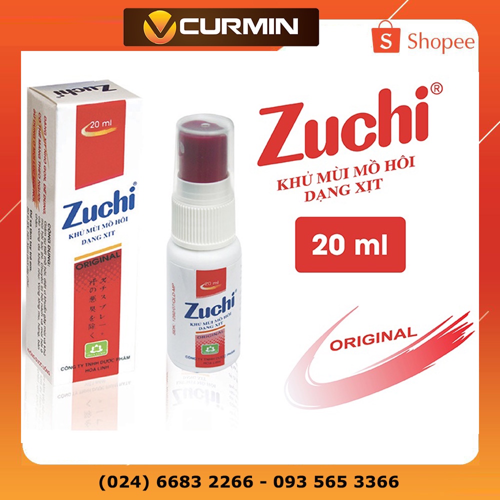 Zuchi xịt khử mùi hôi nách từ thảo dược - chính hãng