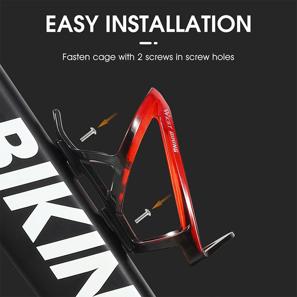 Giá Đỡ Bình Nước Bằng Nhựa Bền Kèm Ốc Vít Cho Xe Đạp Leo Núi