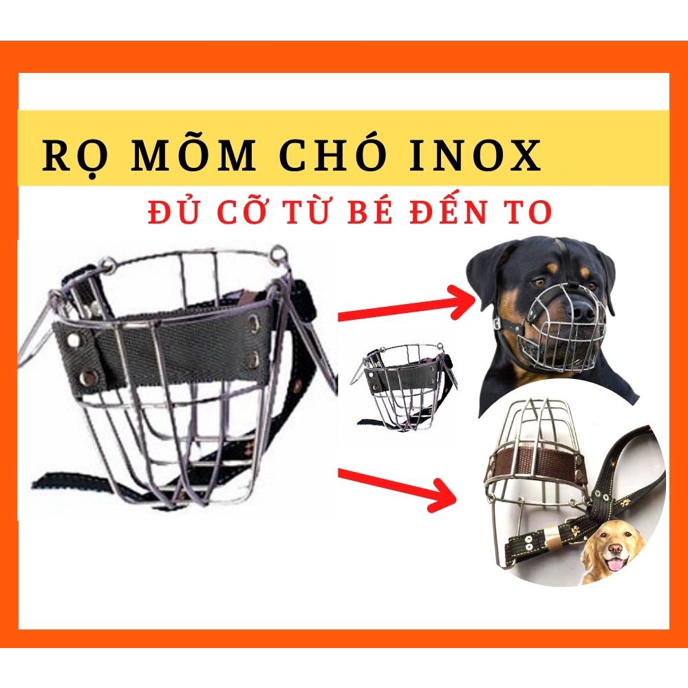 Rọ mõm cho chó - Chất liệu inox cực chắc chắn