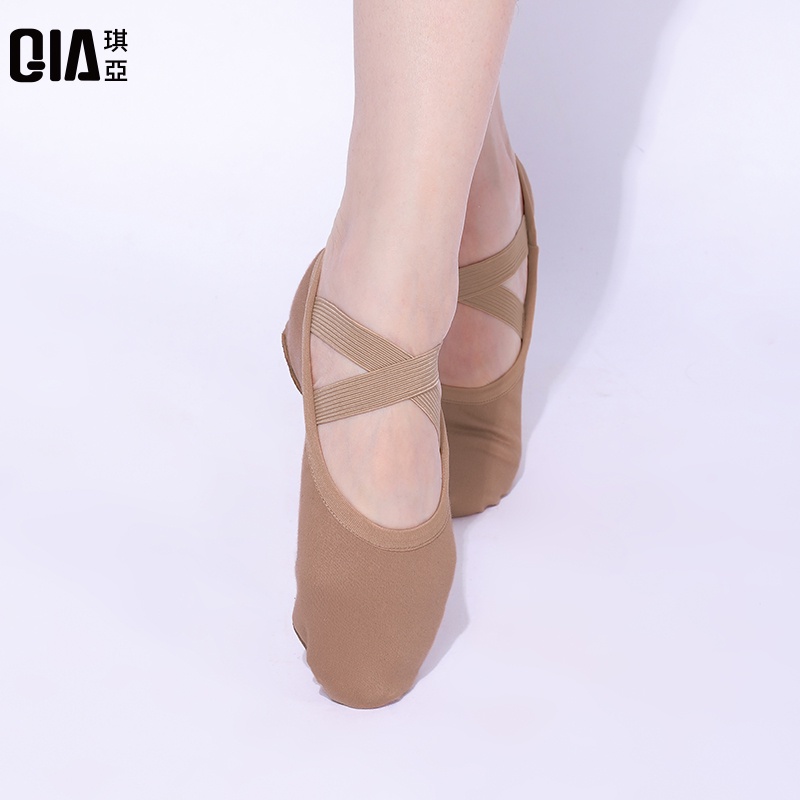 ((M &amp; E) Giày Múa Ba Lê Đế Mềm Đàn Hồi Hai Chân Mèo Thời Trang Cho Nữ