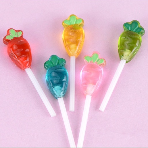 Phụ kiện tiểu cảnh que cắm hình cà rốt nhiều màu, trang trí chậu trồng cây, làm tiểu cảnh terrarium