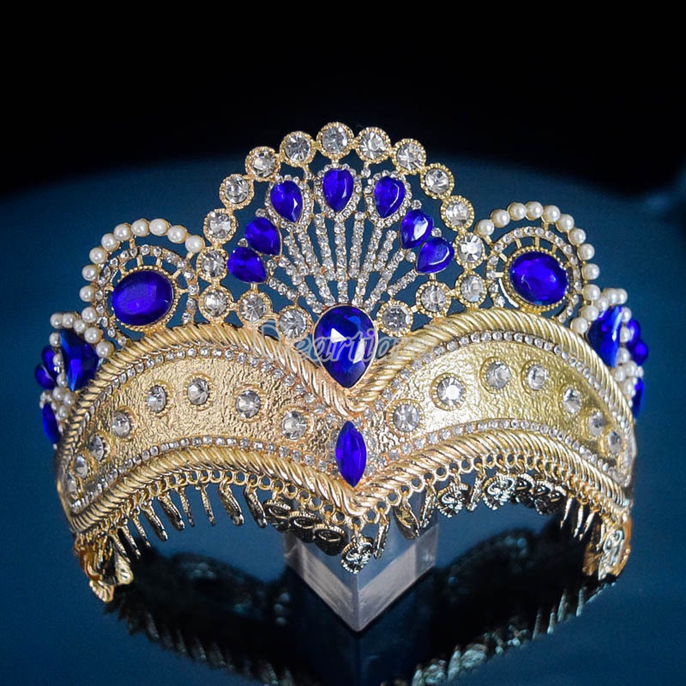 Bộ Dây Chuyền + Bông Tai Hợp Kim Hình Vương Miện Đính Ngọc Trai Thời Trang Cho Nữ