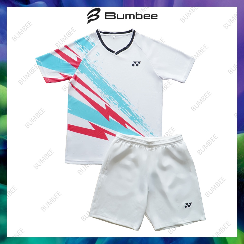 Quần áo cầu lông, áo cầu lông Yonex mới nhất chất liệu mềm mại co giãn tốt