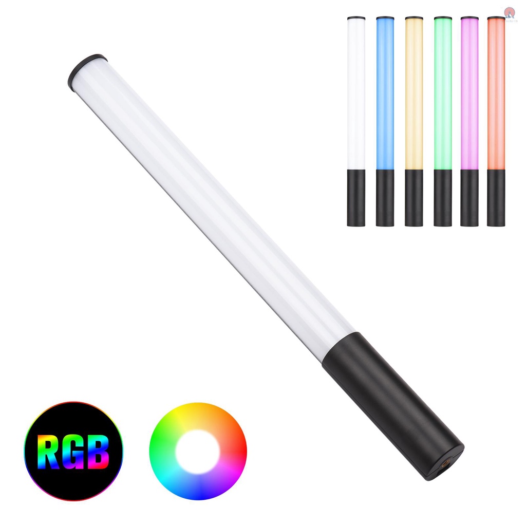 Thanh Đèn RGB Cầm Tay Hai Màu Điều Chỉnh Độ Sáng Tối Đa 2500K-9900K 12 Cấp Độ Có Thể Điều Chỉnh 7 Loại