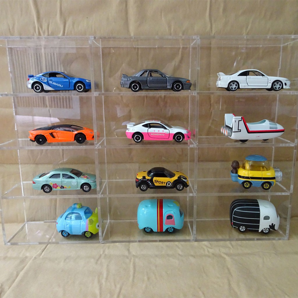 Kệ trưng bày xe mô hình, Tomica, đồ chơi (15 ô)
