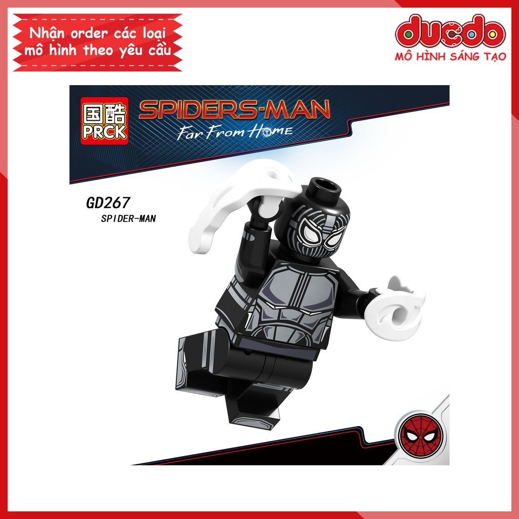 Minifigures các nhân vật Spider Man người nhện xa nhà - Đồ chơi Lắp ghép Xếp hình Mini Iron Man Mô hình GD 262-267 LeLe