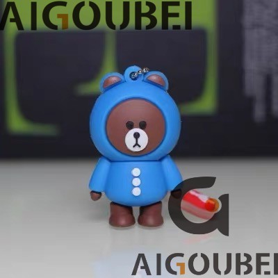 [Spot COD] USB 2.0 Ổ flash di động Áo mưa silicon dễ thương Áo mưa gấu Áo mưa tốc độ cao Duck U Disk 1GB 2GB 4GB 8GB 16GB 32GB 32GB 64GB 128GB Flash Drive Metal U Disk