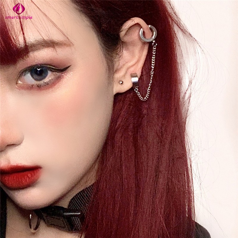 1 Đôi Khuyên Tai Inox Phong Cách Punk