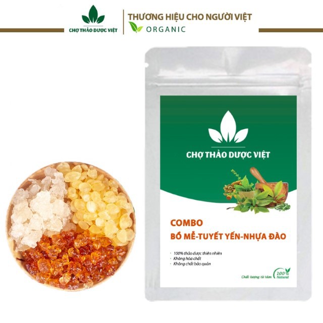 Combo Bồ Mễ + Tuyết Yến + Nhựa Đào (Mỗi Loại 100g)