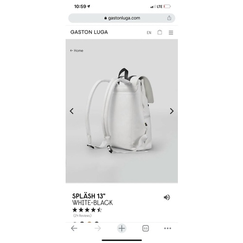 - Balô form vuông vừa laptop siêu  Gazton Luga backpack--màu trắng classic