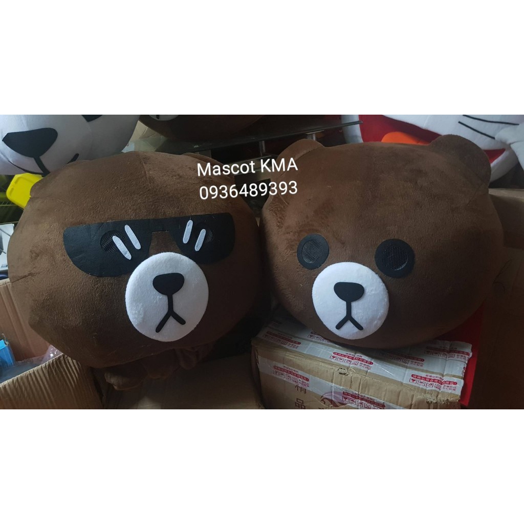 Thuê quần áo hoá trang Mascot Hà Nội Gấu Brown