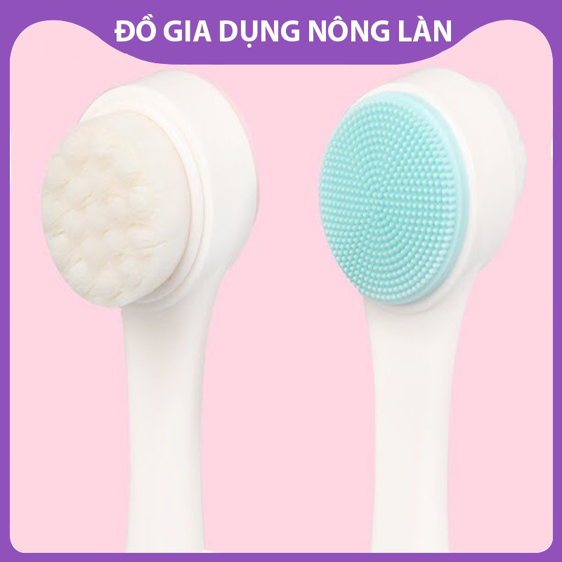 Cọ rửa mặt 2 đầu Hàn Quốc giúp loại bỏ bụi bẩn, bã nhờn, se khít lỗ chân lông hiệu quả NL Shop