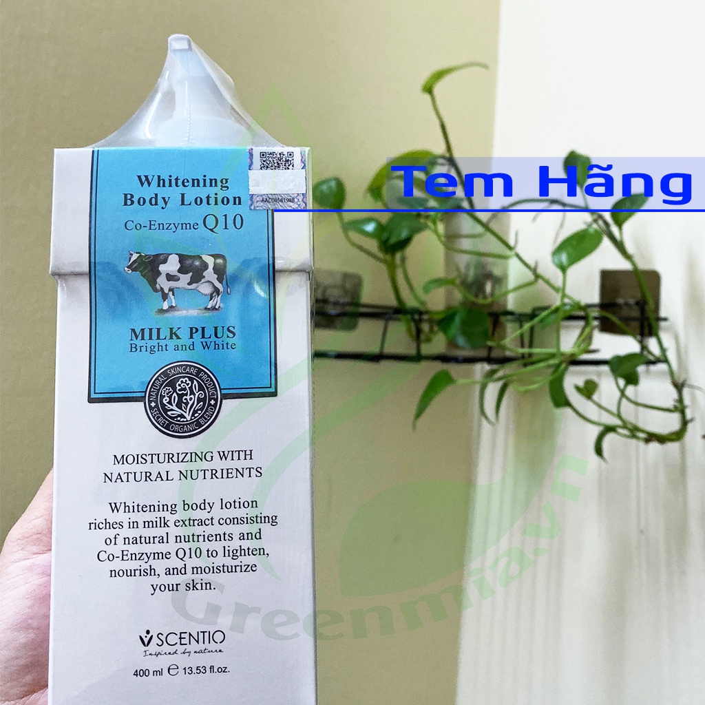 Dưỡng Thể Trắng Da Beauty Buffet Cấp Ẩm Và Trẻ Hóa Scentio Milk Plus Q10 400ml