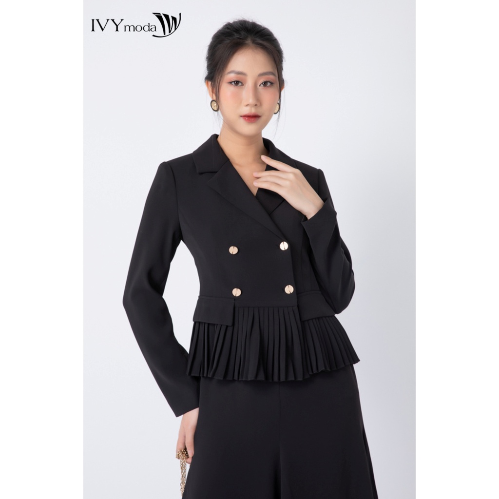 [NHẬP WABRTL5 GIẢM 10% TỐI ĐA 50K ĐH 250K ]Áo vest nữ dáng peplum IVY moda MS 67M6904