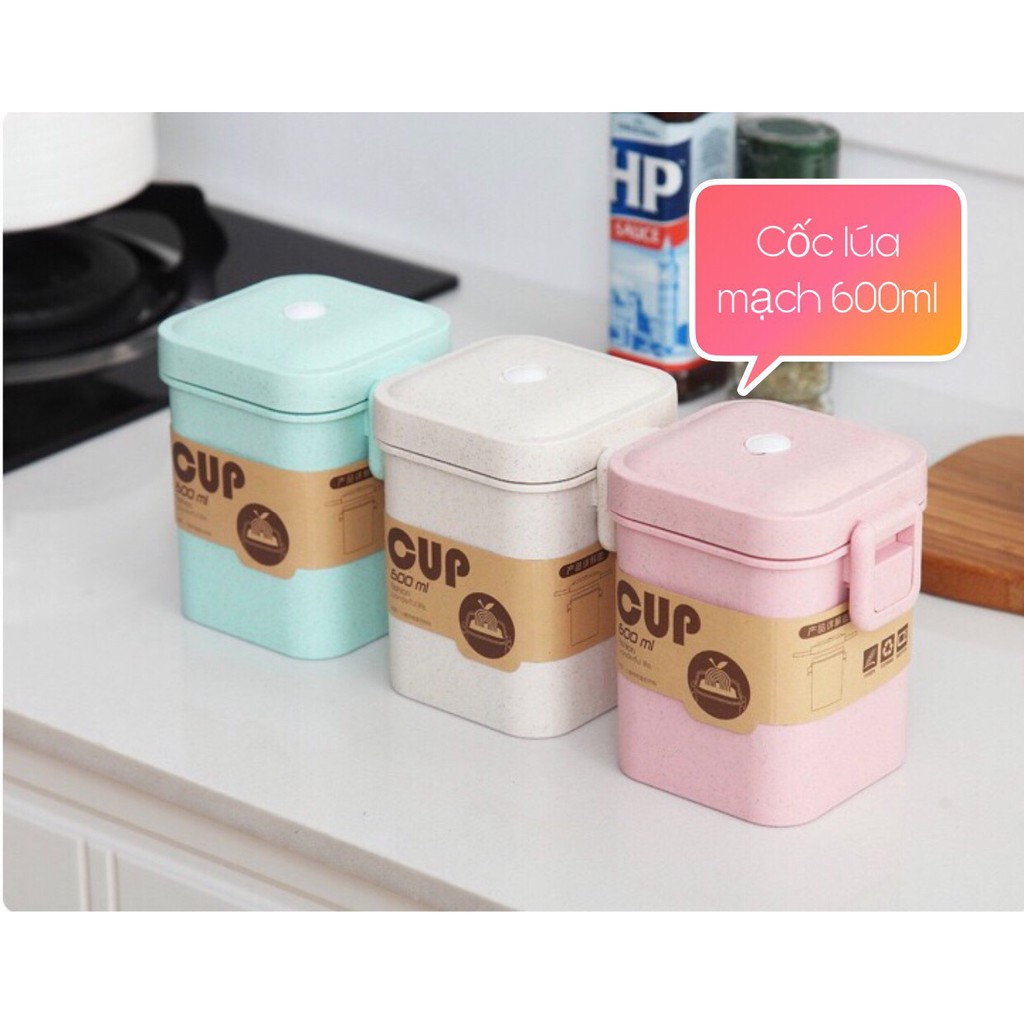 {ĐỘC QUYỀN]_Cốc Đựng Nước Chống Tràn Candy Cup Chất Liệu Lúa Mạch 600ML | BigBuy360 - bigbuy360.vn