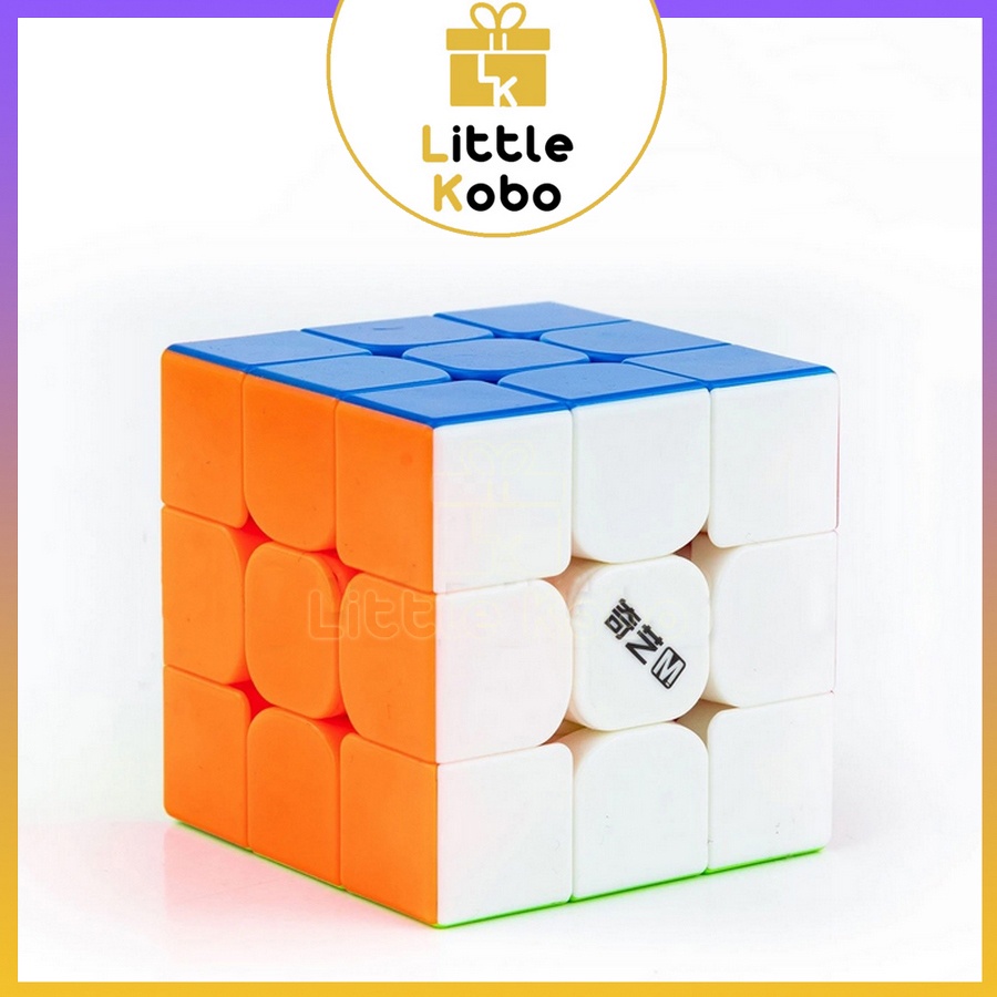 Rubik 3x3 Nam Châm QiYi MS Magnetic Stickerless Rubic 3 Tầng Đồ Chơi Thông Minh