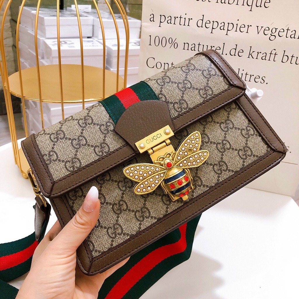 Túi Gucci Ong Bản 2 Dây Hàng Xịn Full Box Size 22cm