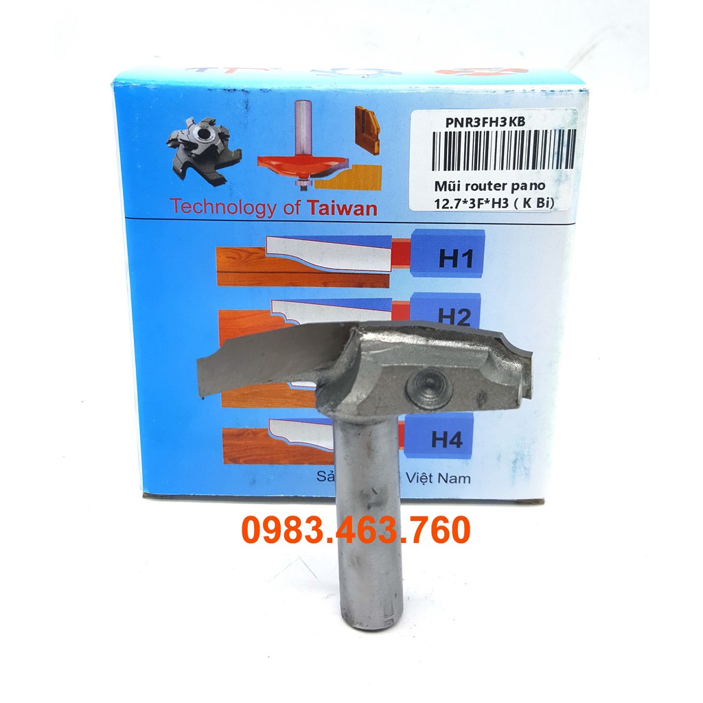 MŨI PHAY GỖ ĐÁNH VÁN HUỲNH CỬA PANO PN03 K BI CAO CẤP