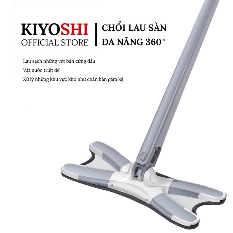 Chổi Lau Nhà Tự Vắt Xoay 360 Chữ X Thế Hệ Mới, Lau Sàn, Lau Nhà Cực Sạch