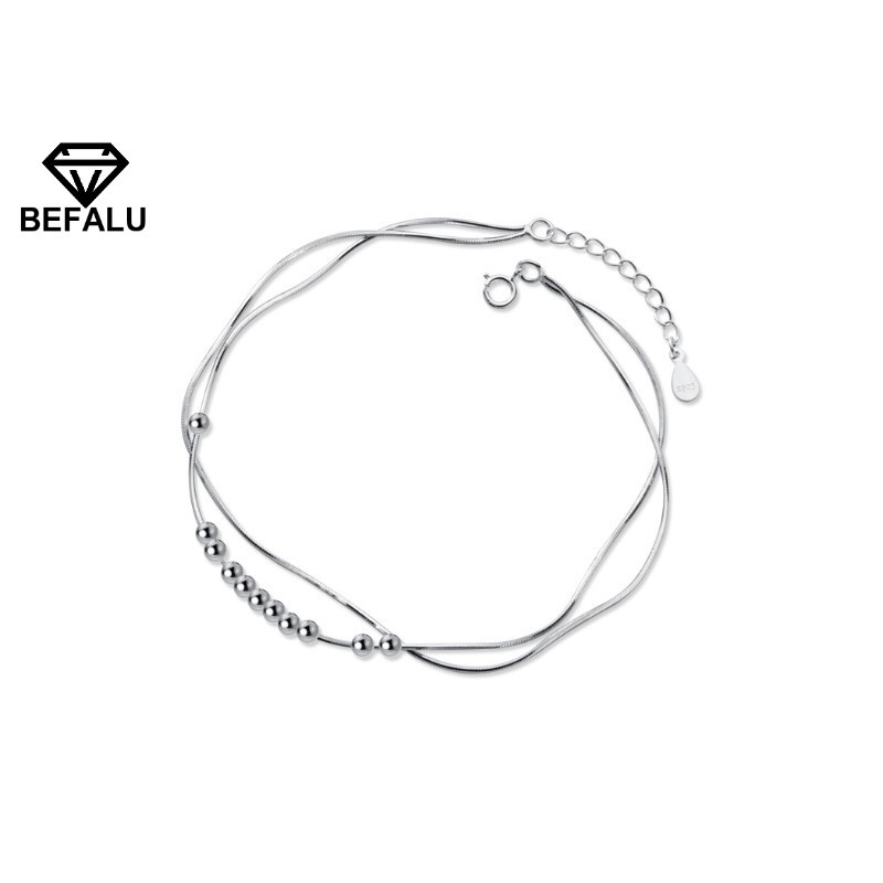 Lắc Tay Nữ Bạc 925 Vòng Tròn May Mắn BEFALU - LT10