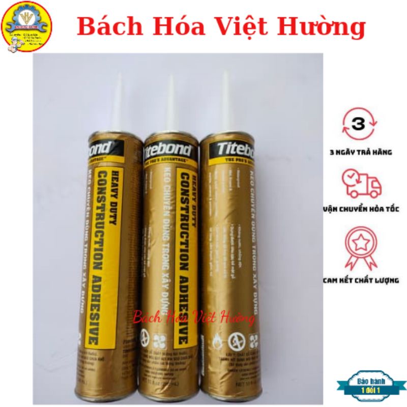 Keo titebond giá rẻ  dùng trong xây dựng, keo dán đa năng, dán gạch, kim loại, dán gốm, sứ, dán giương lọ 296ml