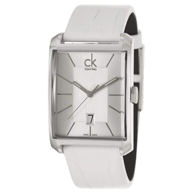 [Cam kết chuẩn Auth] Đồng hồ thời trang Nam Nữ  Calvin klein window silver Dial