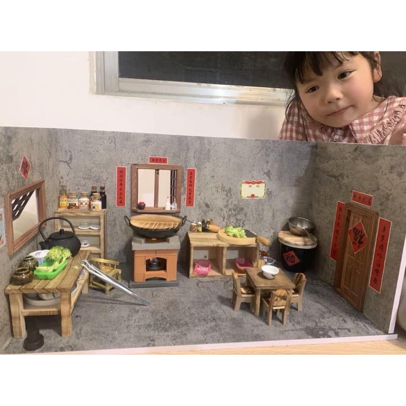 Chảo sắt to kiểu cổ cho nấu ăn mini - miniature cooking