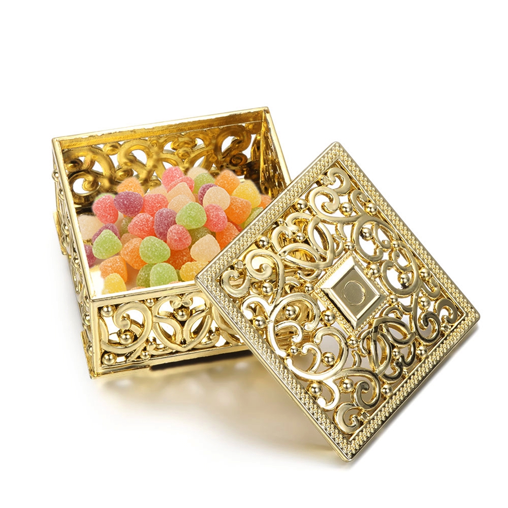 Hộp Đựng Kẹo Khoét Rỗng Phong Cách Vintage Trang Trí Tiệc Cưới