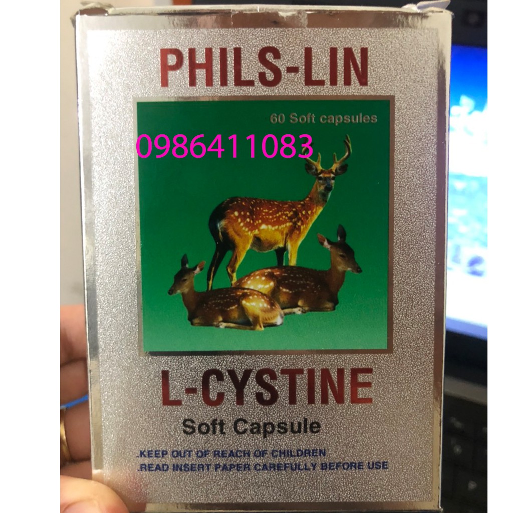 Viên uống đẹp da, tóc, móng L-Cystine Philife (hàm lượng 500mg, hộp 60 viên nang mềm)