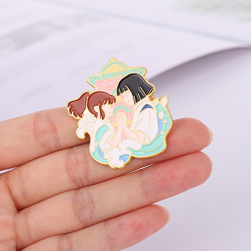 Ghim cài áo QIHE JEWELRY Hình Hoạt Hình Spirited Away