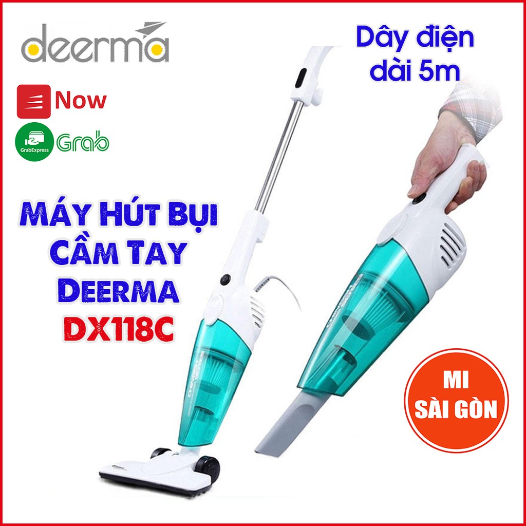 [Mã ELMS5 giảm 7% đơn 300K] Máy Hút Bụi Cầm Tay Deerma DX118C/DX115C