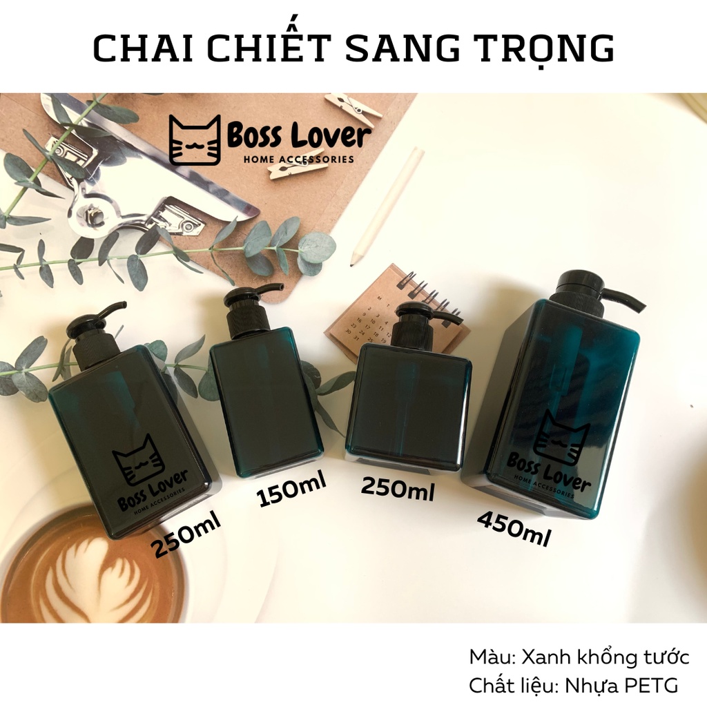 Chai chiết mỹ phẩm, dầu gội, sữa tắm, lotion màu mới sang trọng
