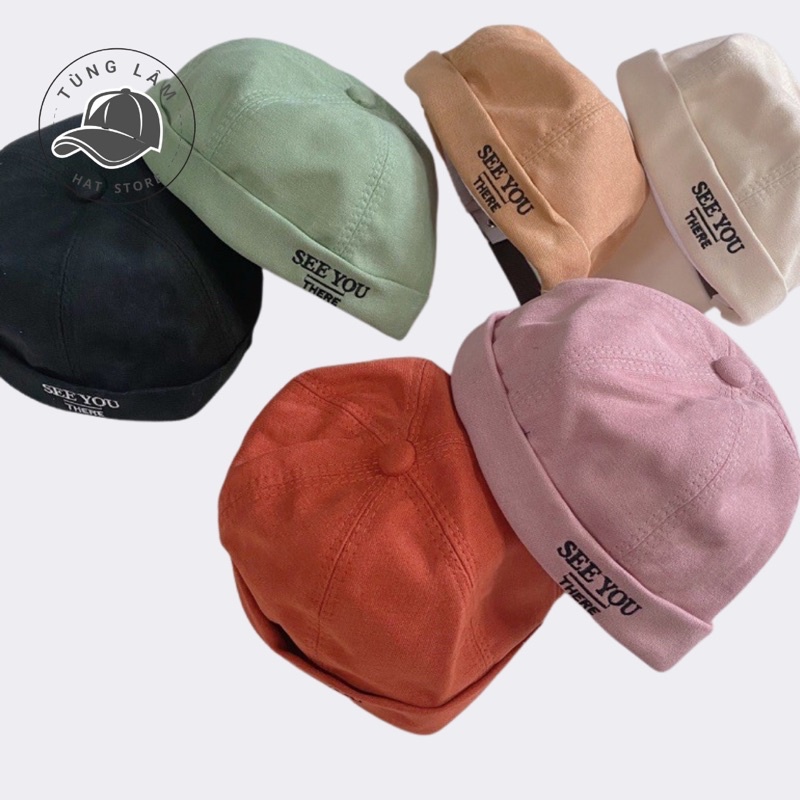MŨ TRÒN MIKI HẠT KHÔNG VÀNH HÀN QUỐC_Nón beanie SEE YOU