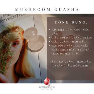 [Mua 1 Tặng 1 - Clearance Sale] Nấm Guasha massage mặt cao cấp