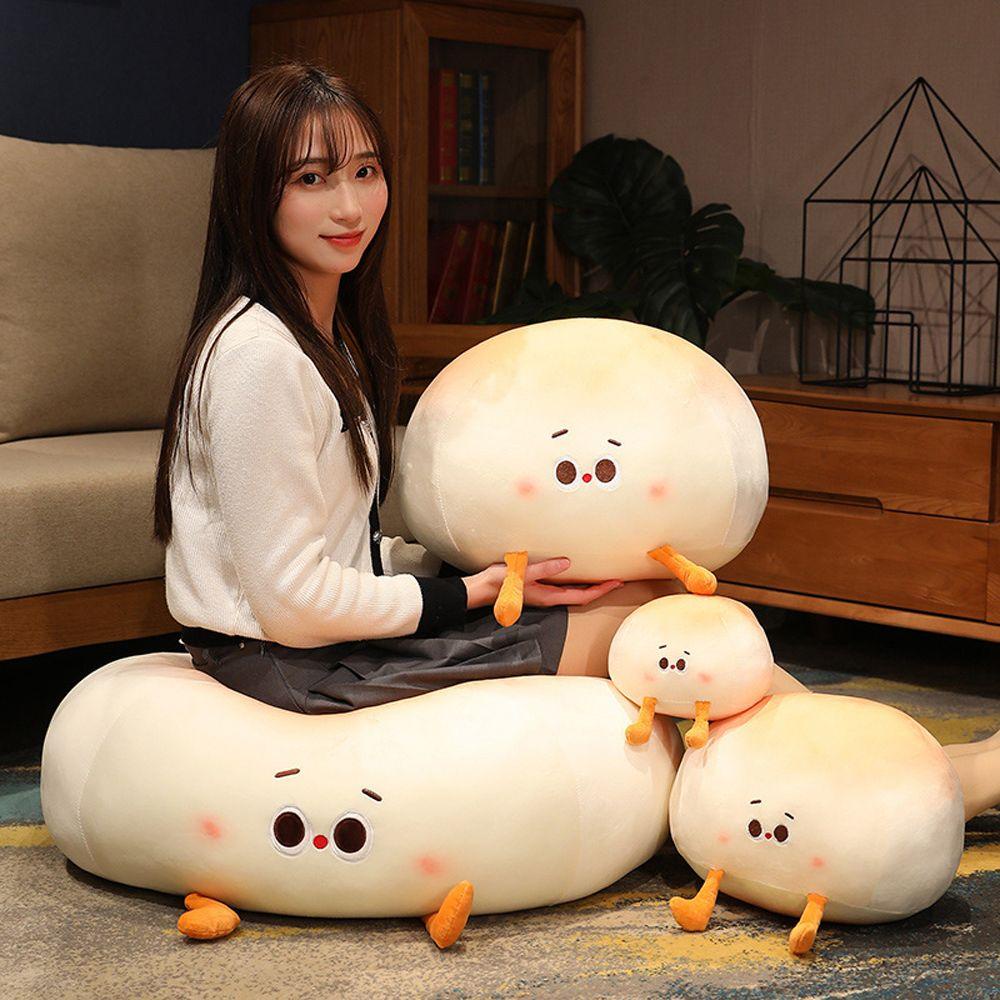 Đồ Chơi Nhồi Bông Mềm Mại Hình Bánh Mì Dễ Thương Cho Bé