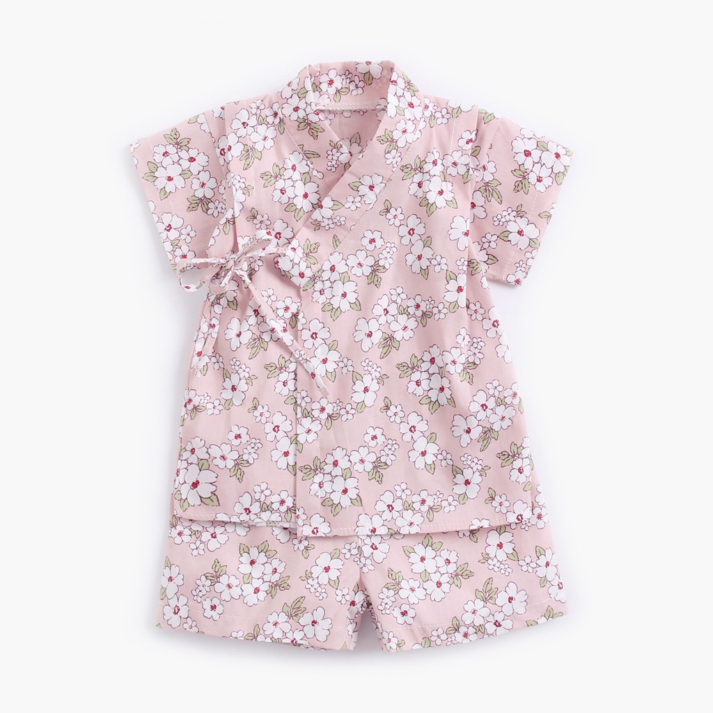 Bộ Đồ Ngủ kimono Tay Ngắn Dễ Thương Cho Bé Sơ Sinh 0847