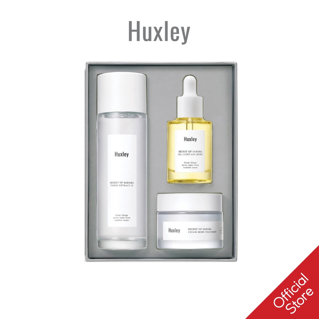 Bộ Sản Phẩm Dưỡng Ẩm Chống Lão Hóa Huxley Extra Moisture Trio Set