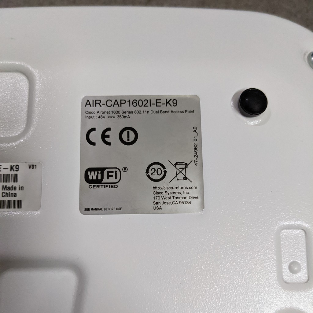 Bộ phát wifi chuyên dụng Cisco AIR-CAP1602I-E-K9 like new đã convert AP chạy độc lập | BigBuy360 - bigbuy360.vn