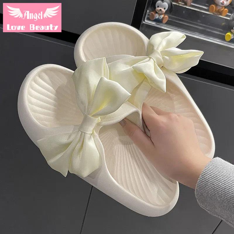 [Hàng Mới Bán Chạy]~ Sandal Công Chúa Vải Satin Đính Nơ Thời Trang Mùa Hè Thoải Mái Dành Cho Nữ Sinh